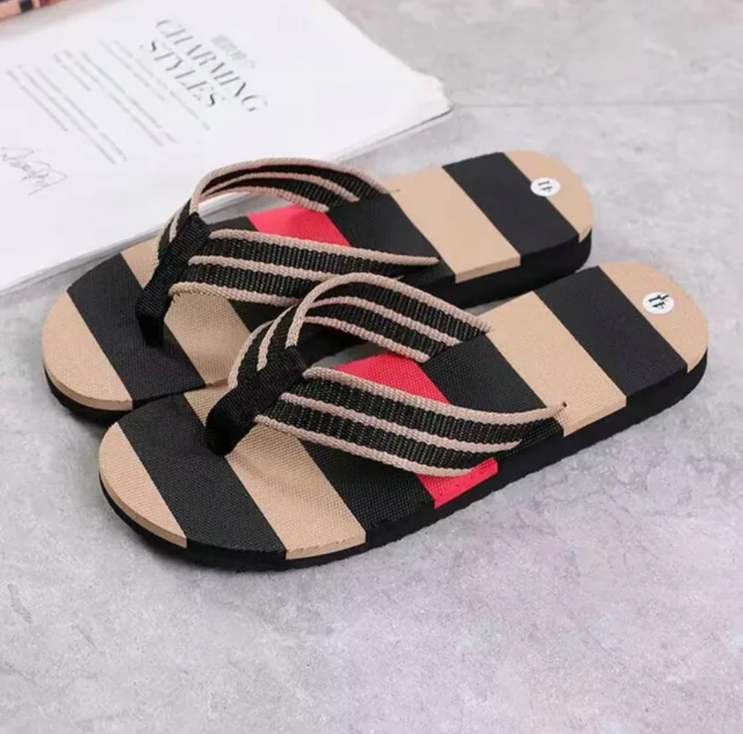 Striped Slide Slippers Set showcase