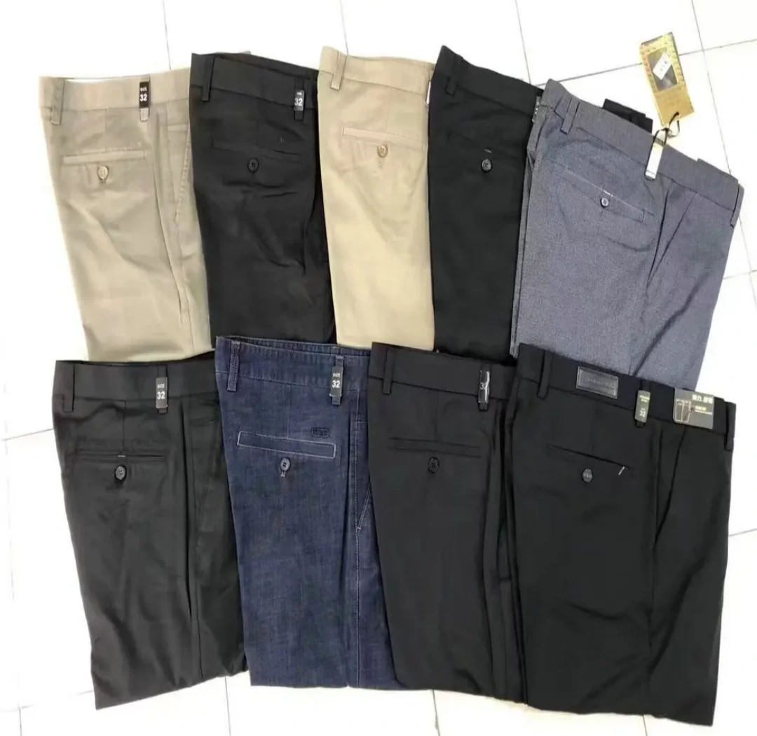 Men's Slim-Fit Formal Trousers - Assorted Colours view 3