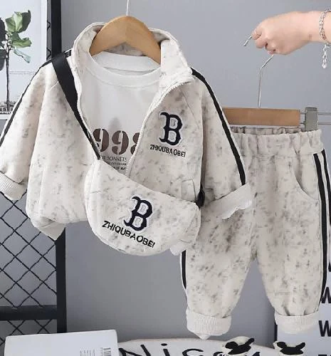 Cream Marled Zip Jacket Jogger Set showcase