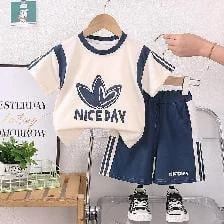 Navy Star Sport Tee and Shorts Set showcase