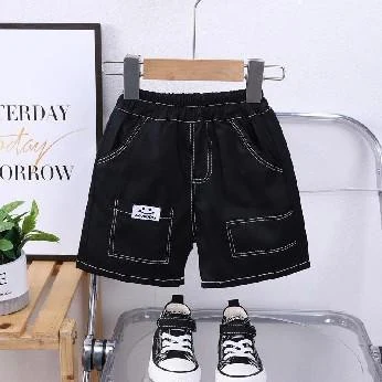 Black Contrast-Stitch Pocket Shorts showcase