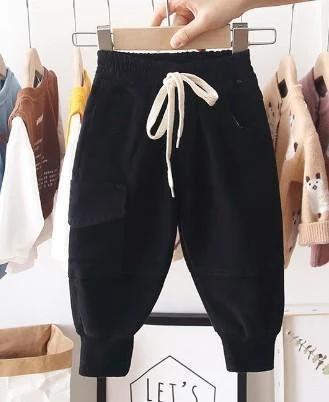 Black Drawstring Cargo Joggers showcase
