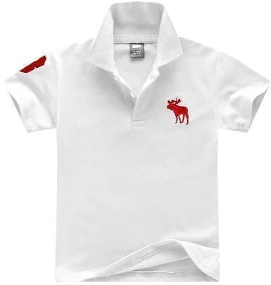 White Red-Emblem Polo Shirt showcase