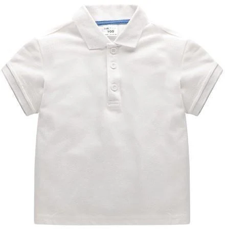 Plain White Short-Sleeve Polo showcase