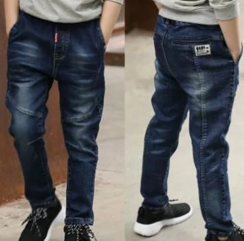 Dark Blue Faded Straight Jeans showcase