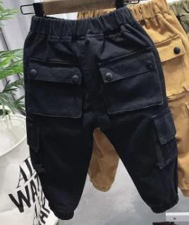 Black Flap-Pocket Cargo Joggers showcase