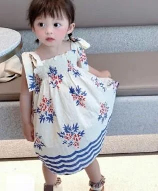 Nautical Floral Strap Dress showcase