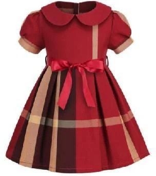 Crimson Plaid Peter Pan Dress showcase