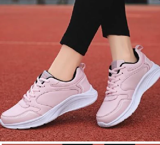 Blush Pink Wave-Sole Sneakers showcase