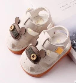 Beige Character Closed-Toe Sandals showcase