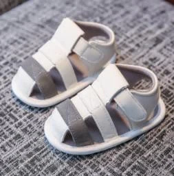 Grey White Fisherman Sandals showcase