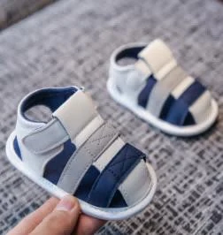 Navy Grey Fisherman Sandals showcase