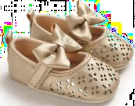 Gold Bow Cutout Shoes showcase