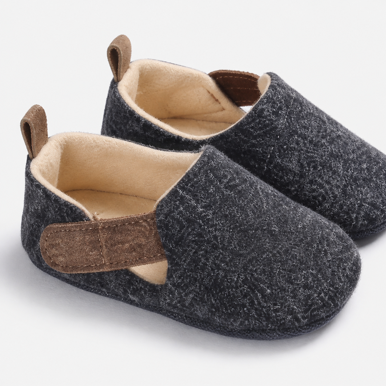 Charcoal Open-Heel Slip-Ons showcase