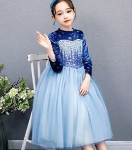 Midnight Blue Ombre Tulle Dress showcase