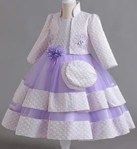 Lilac Stripe Dress and Jacket Set showcase