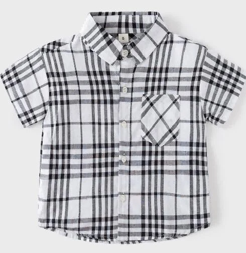 Black White Plaid Pocket Shirt showcase