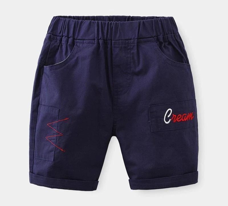 Navy Patch-Pocket Cuffed Shorts showcase