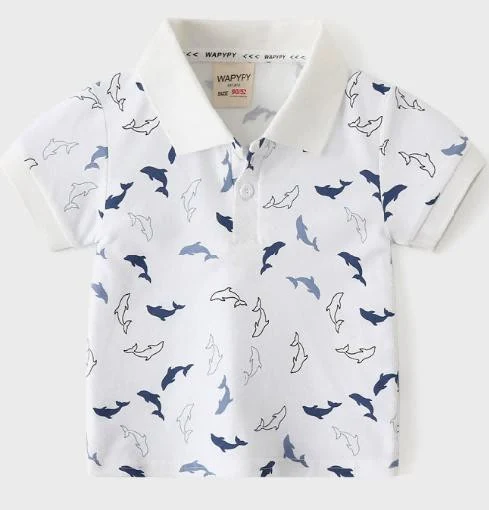 White Dolphin Print Polo showcase