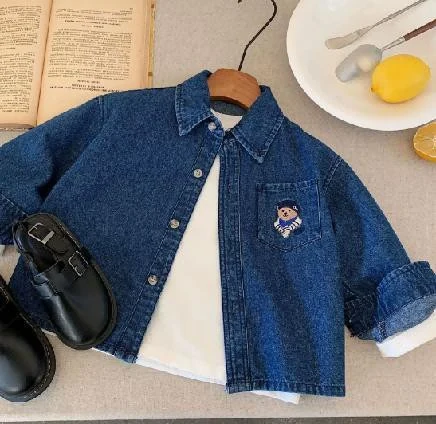 Blue Denim-Look Overshirt showcase