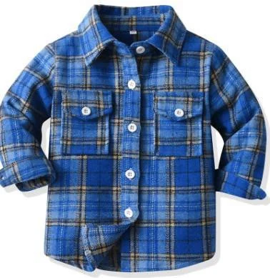 Cobalt Blue Plaid Overshirt showcase