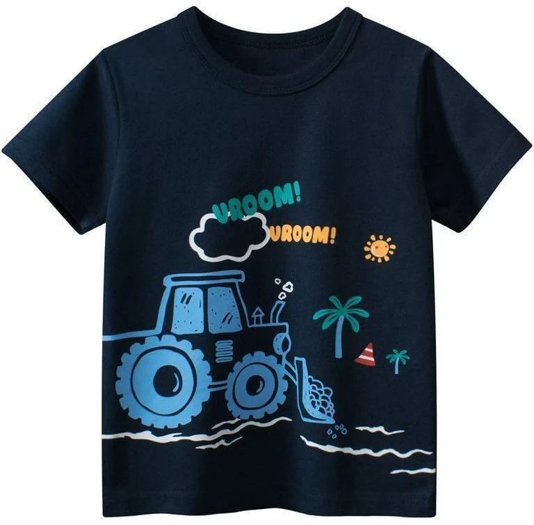 Navy Tractor Graphic T-Shirt showcase