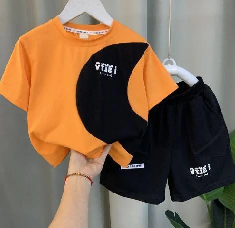 Orange Curve Tee and Shorts Set showcase