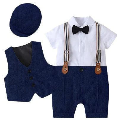 Navy Cap and Suspenders Formal Set showcase
