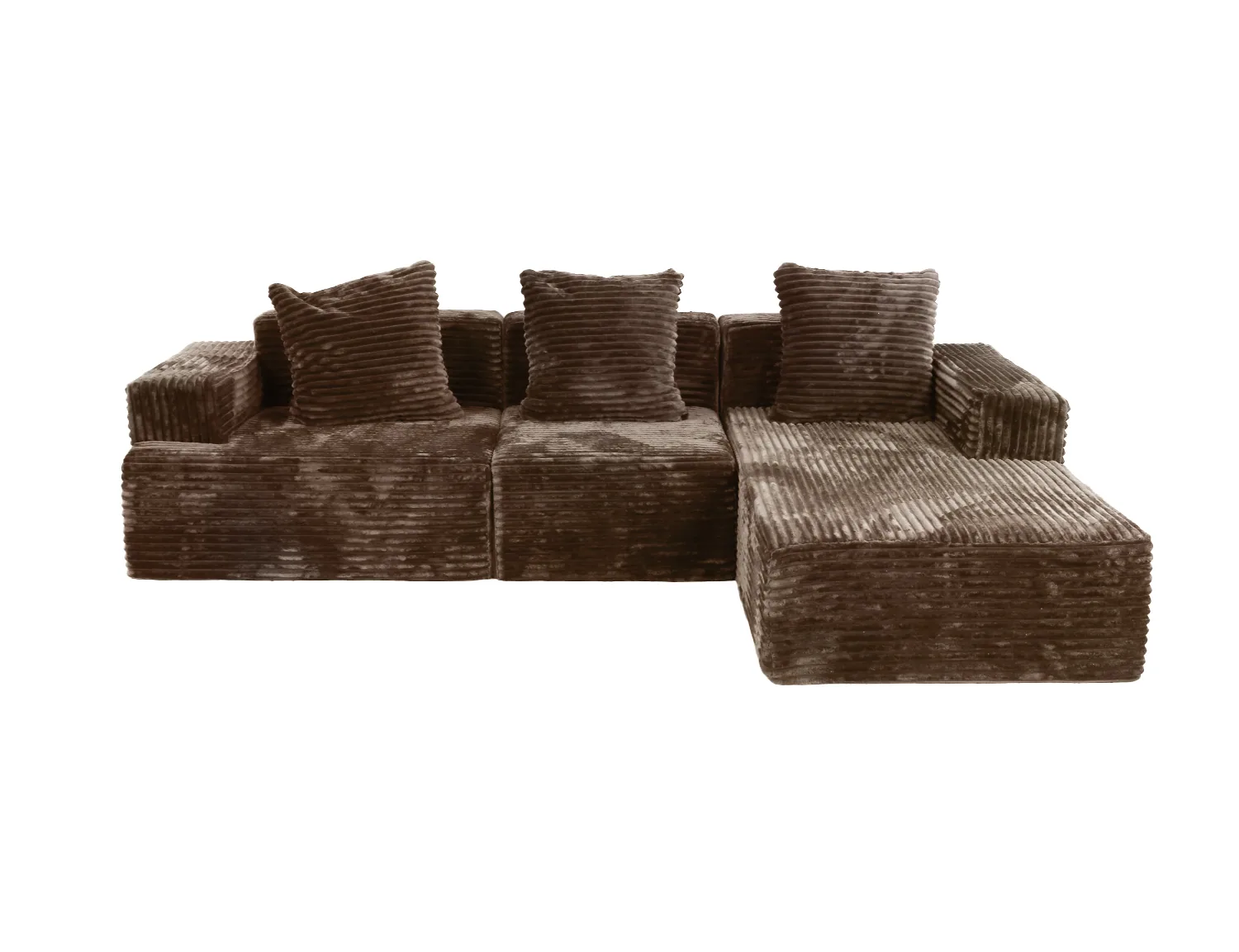 Four-Colour Modular Corduroy Sofa view 4