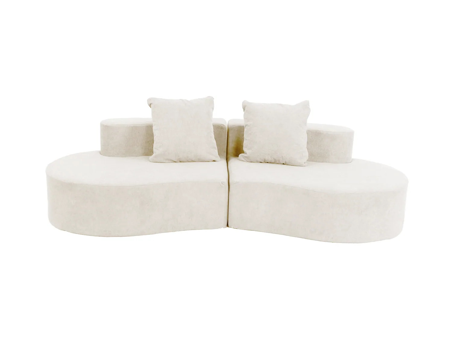 Four-Colour Curved Lounge Sofa