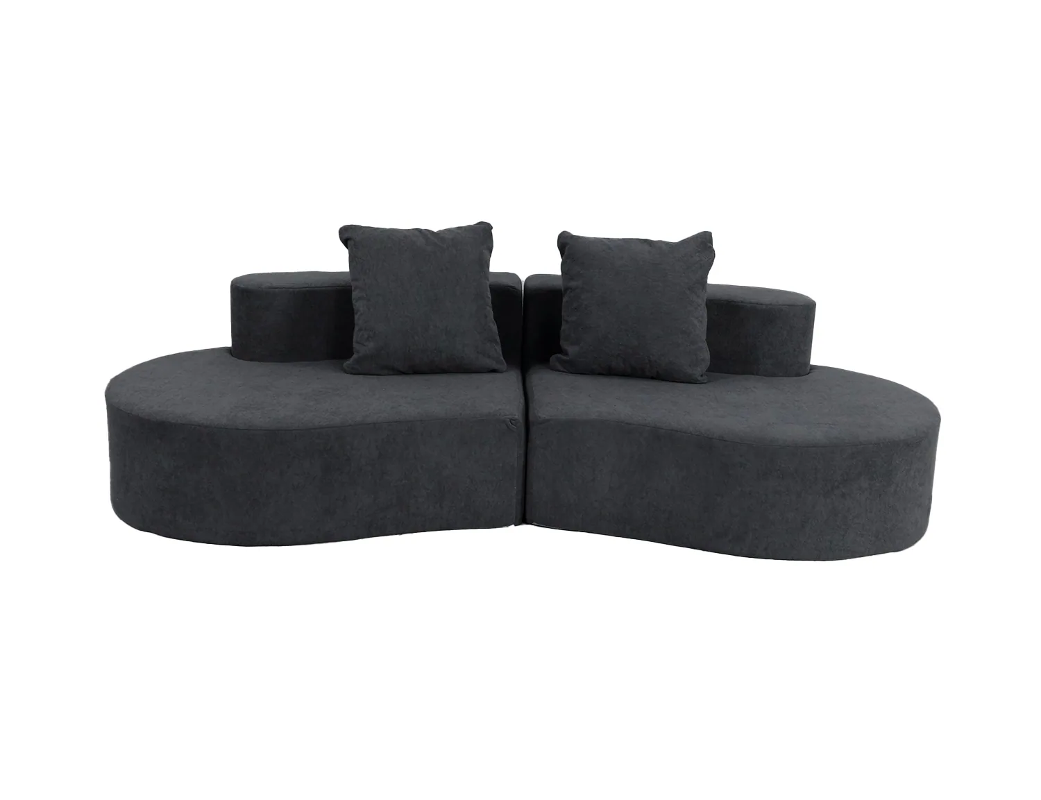 Four-Colour Curved Lounge Sofa view 3