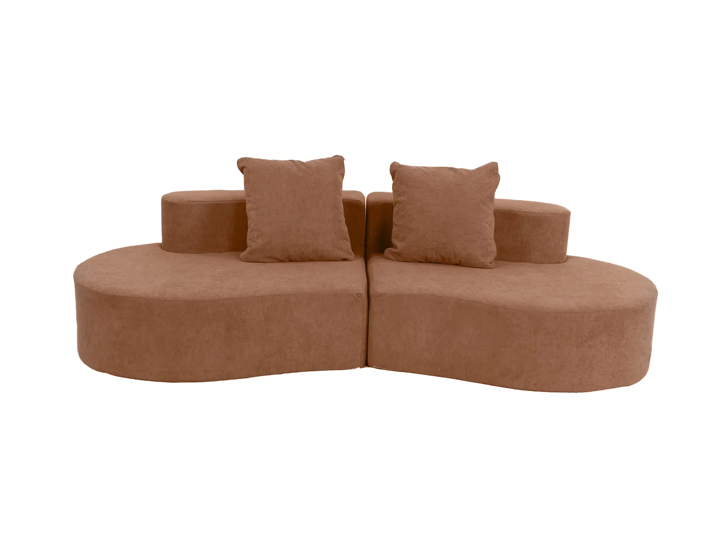Four-Colour Curved Lounge Sofa view 5