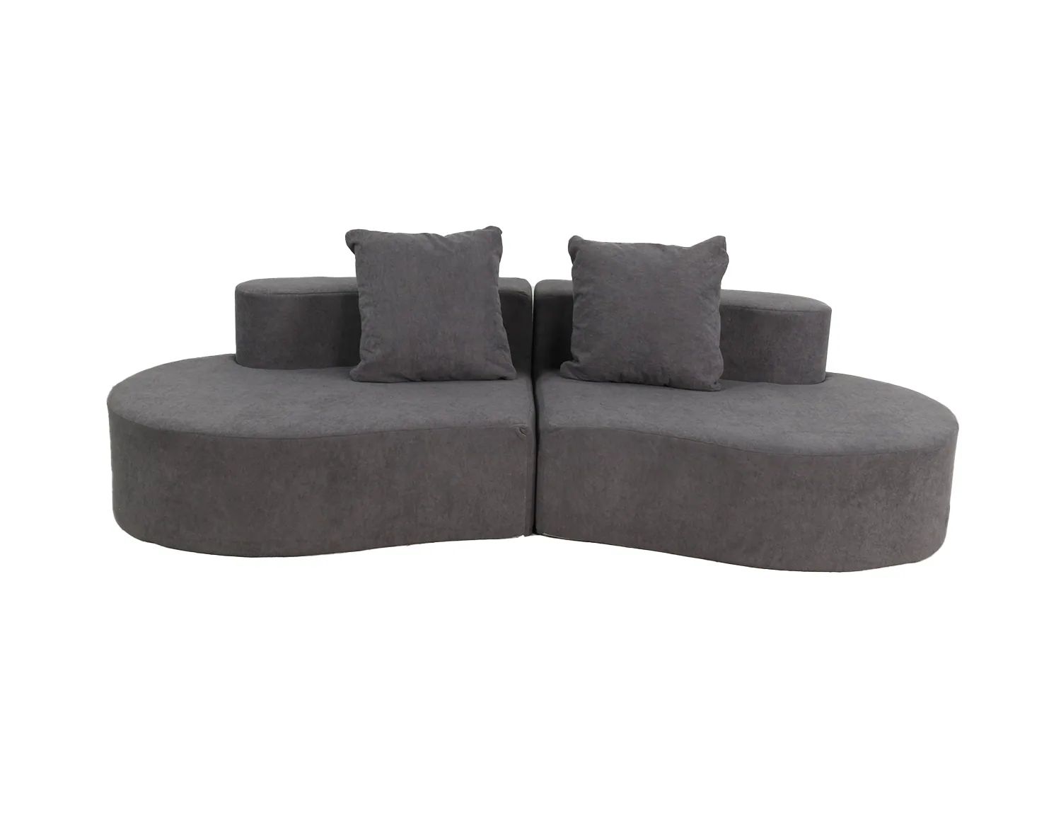 Four-Colour Curved Lounge Sofa view 7