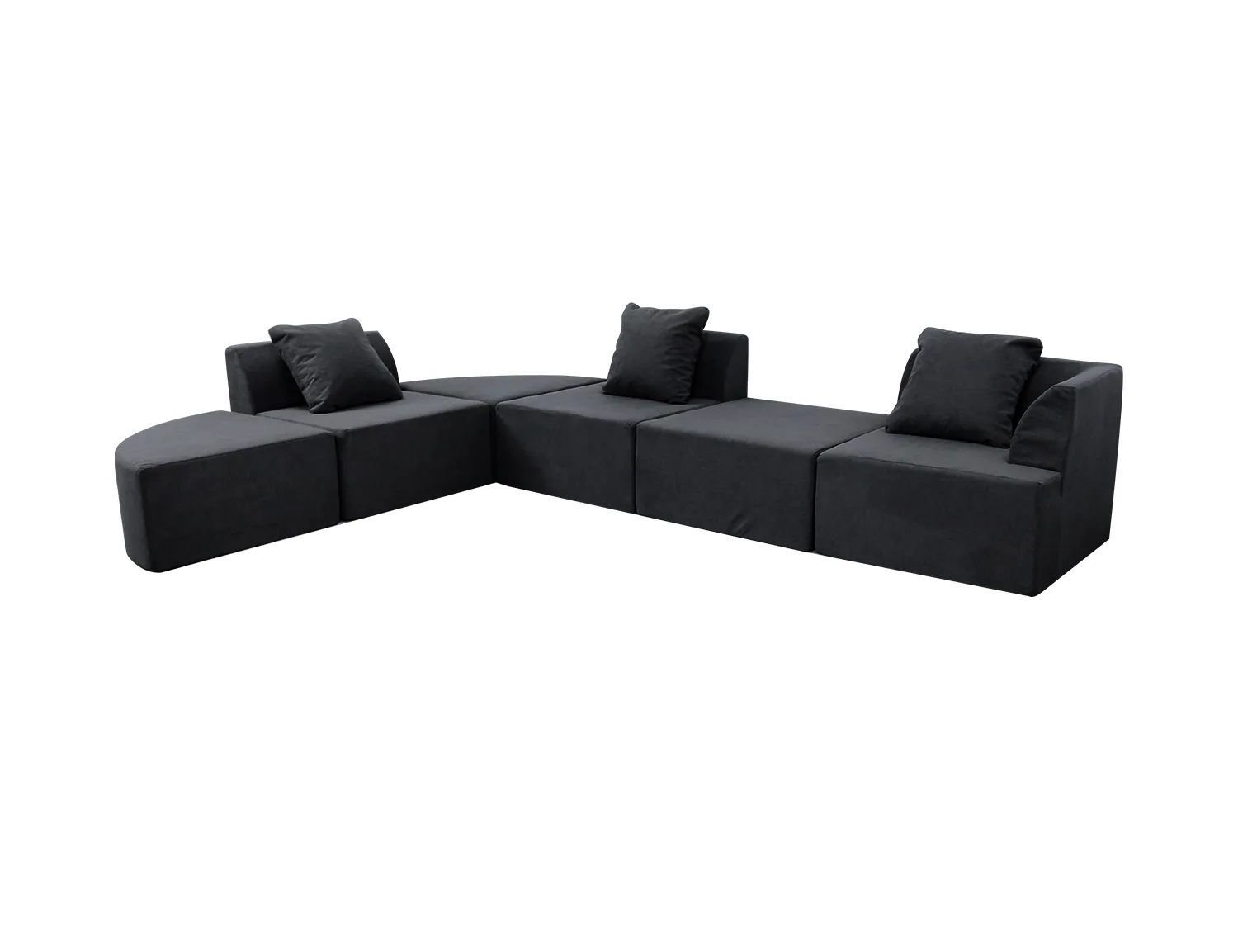 Four-Colour Modular Sectional Sofa Set view 5