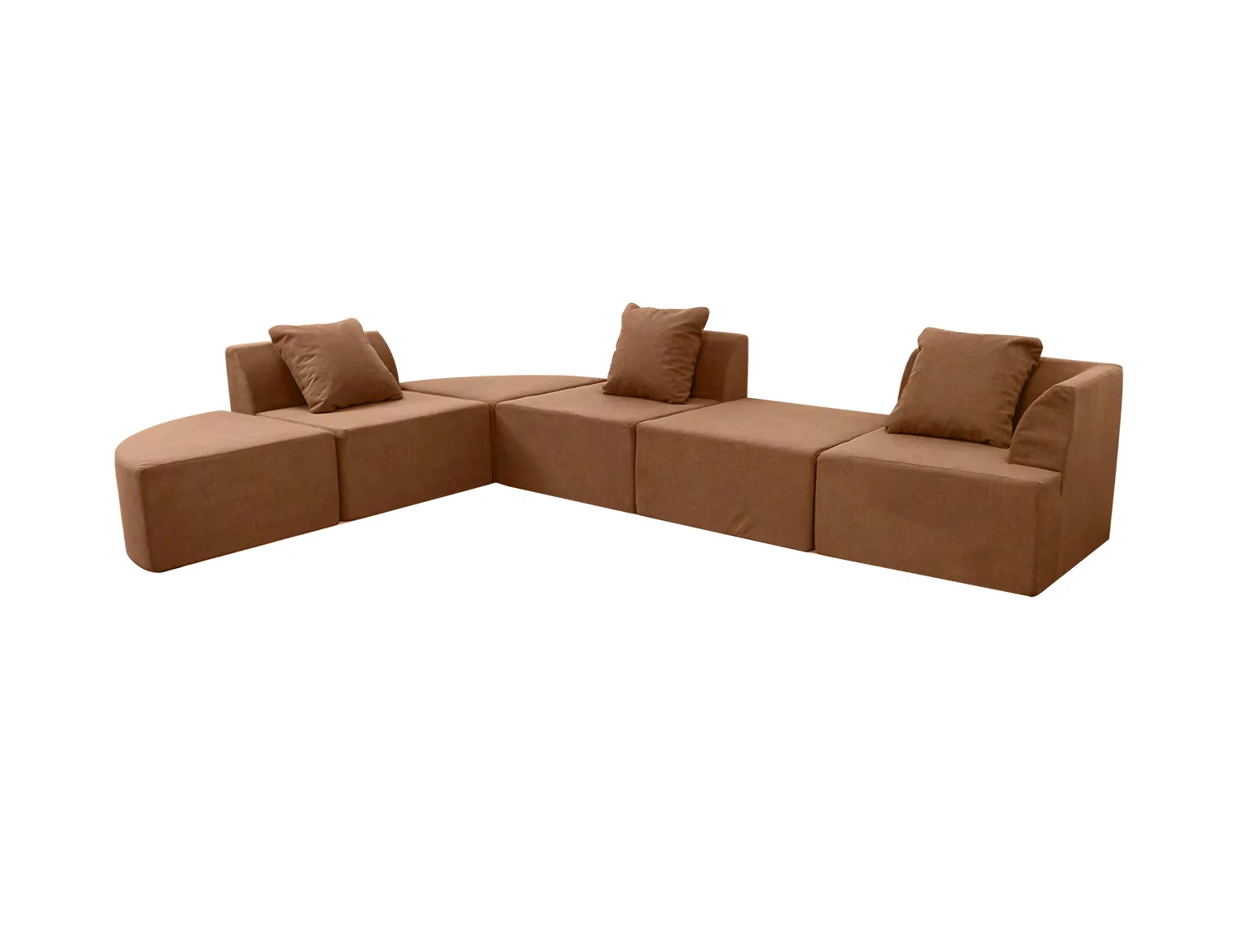 Four-Colour Modular Sectional Sofa Set view 8