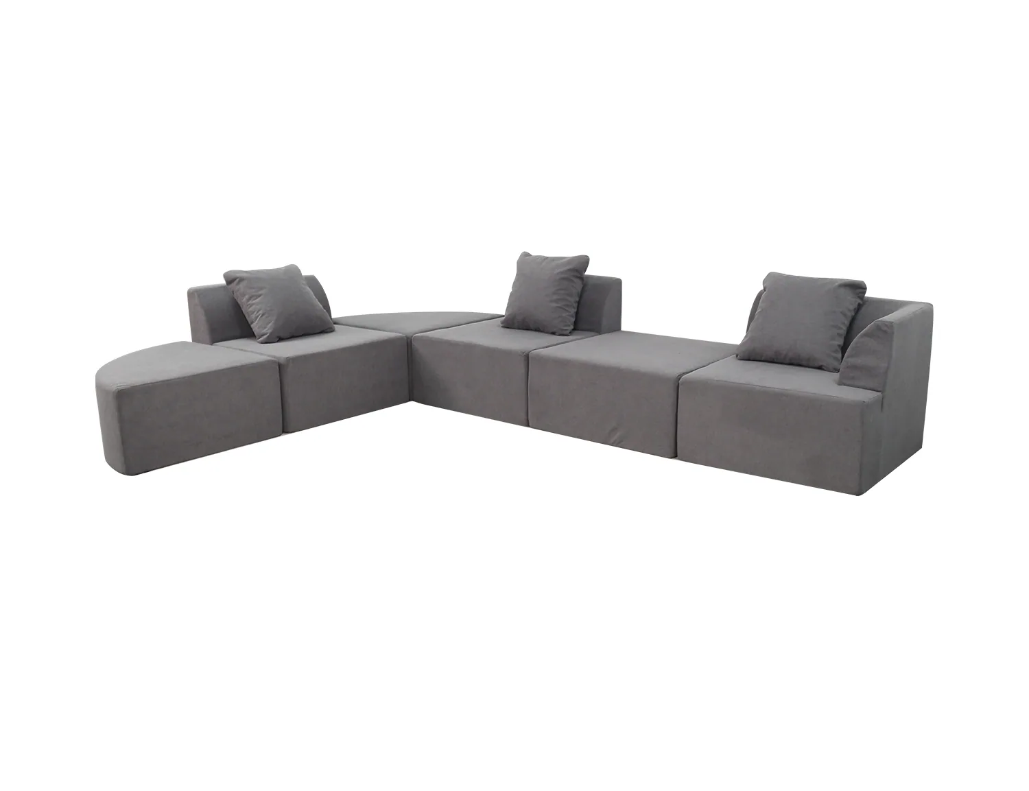 Four-Colour Modular Sectional Sofa Set view 11