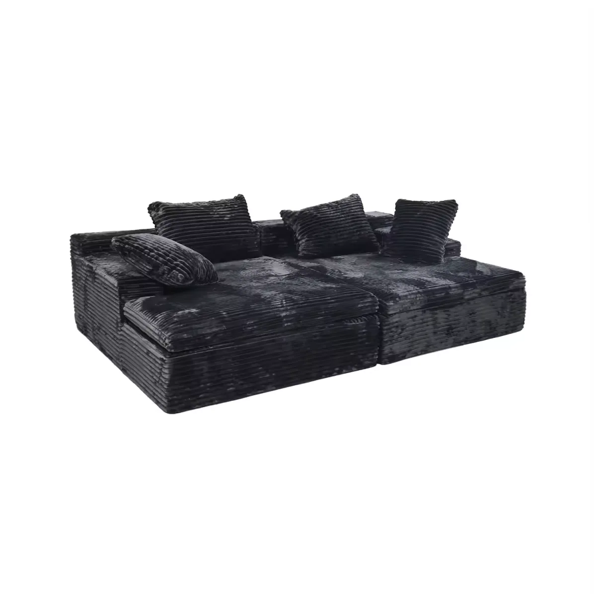 Black Premium Compressible Sofa view 3