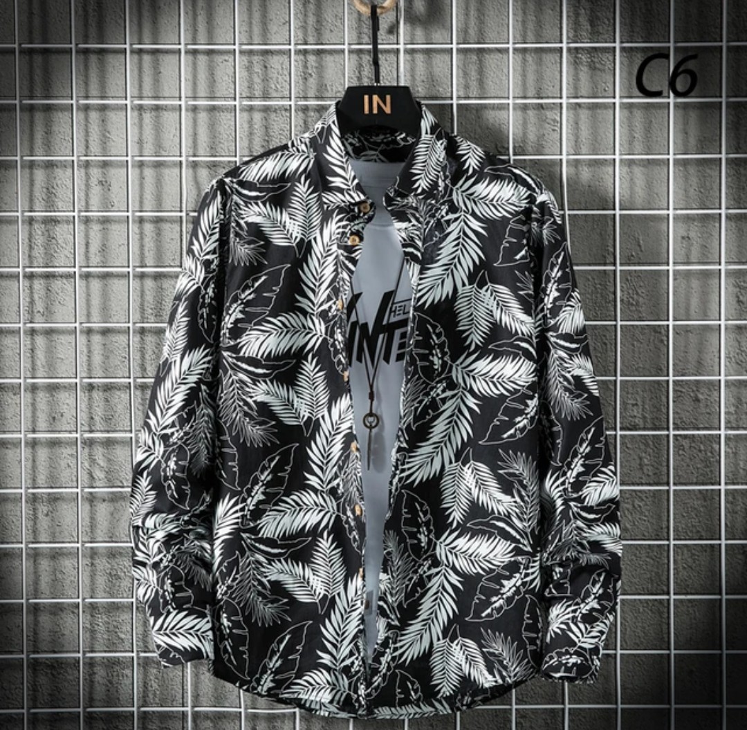 Men's Style 1025 Floral-Print Long-Sleeve Shirt JSK-LSS-3 photo 2