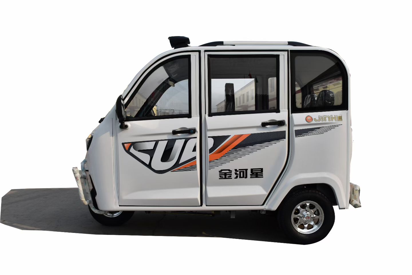 White Enclosed Passenger Tricycle JSK-TRI-004 photo 2