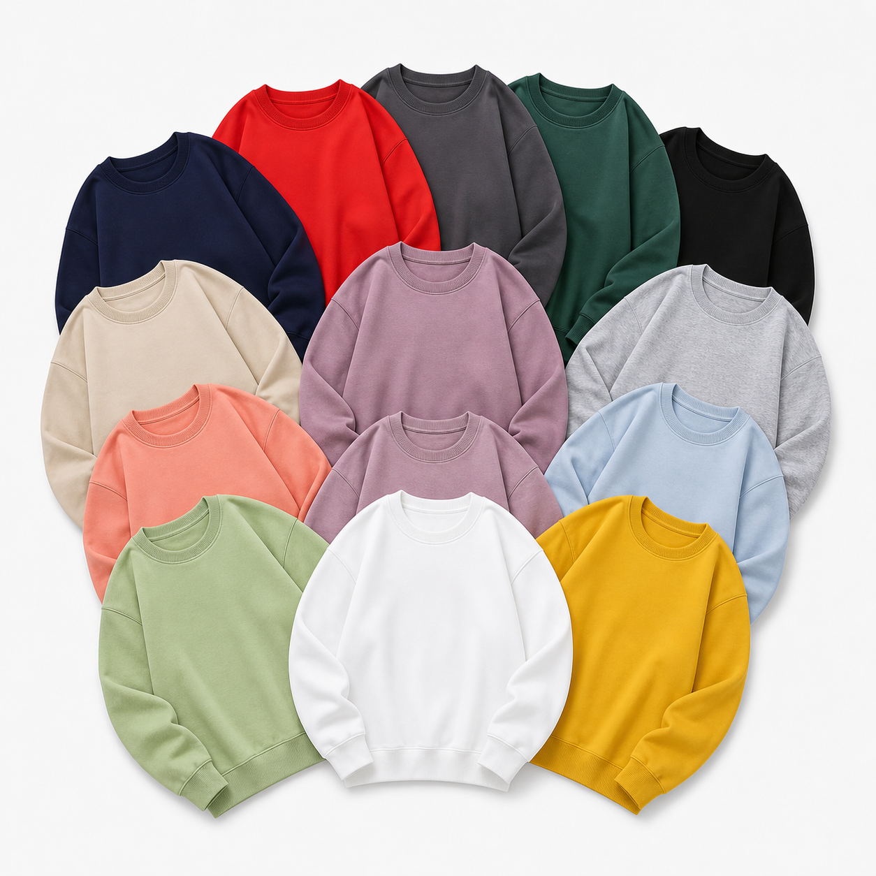H5392 unisex crewneck sweatshirt colour collection - JSK-TSL-6